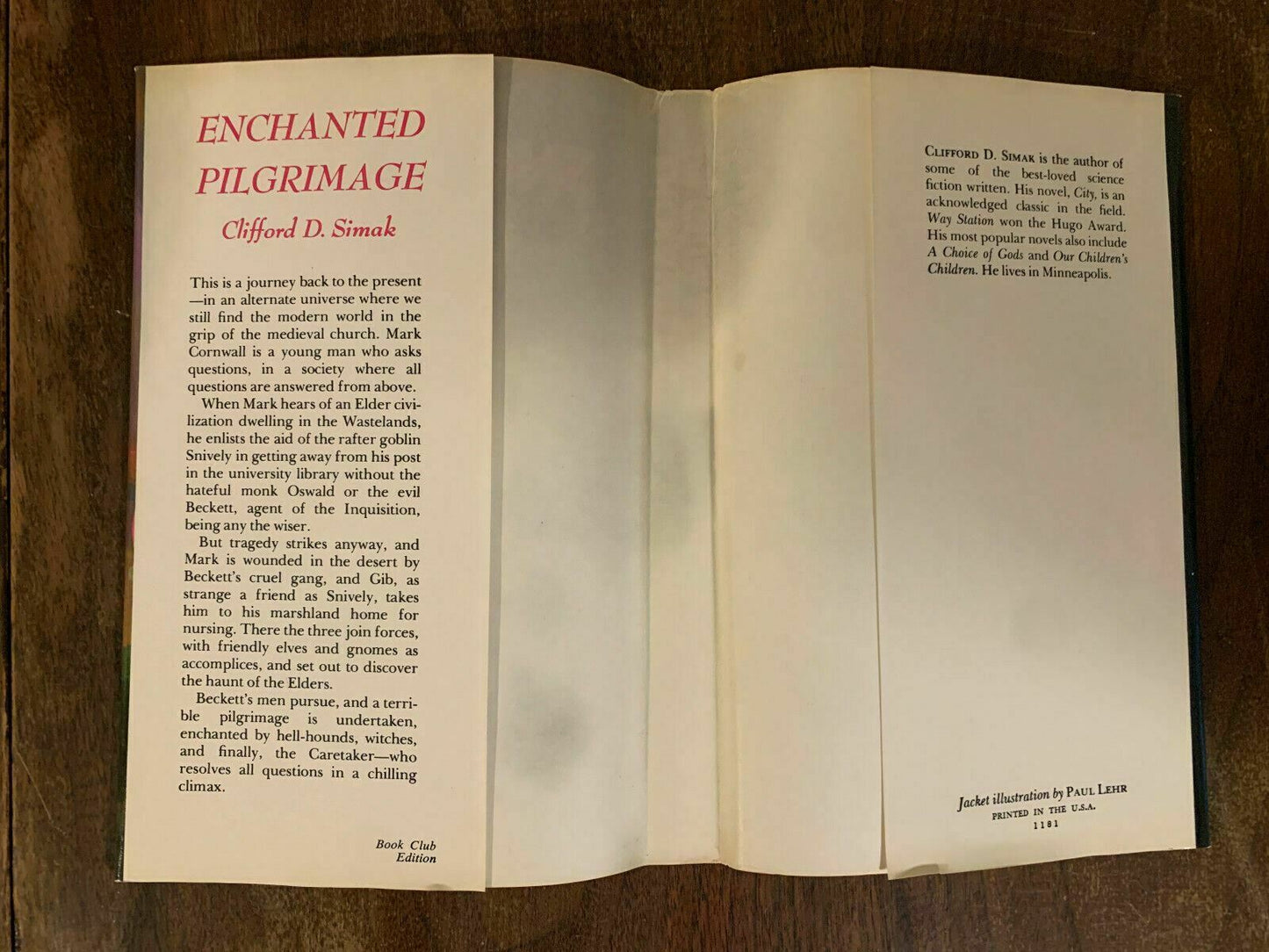 Enchanted Pilgrimage by Clifford D Simak 1975 Hardcover BCE