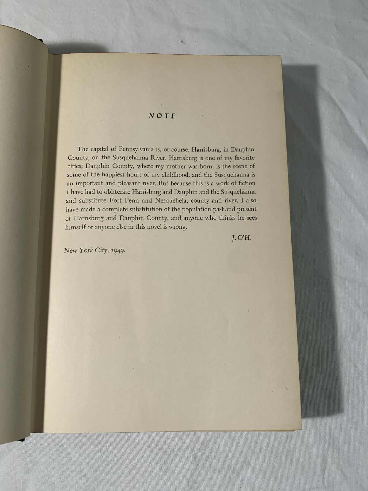 A Rage To Live by John O'Hara [1st Print, 1949]