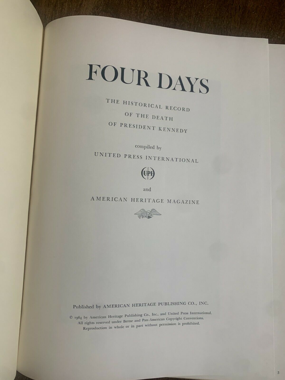 Four Days: The Historical Record of the Death of President Kennedy JFK (1964) K6