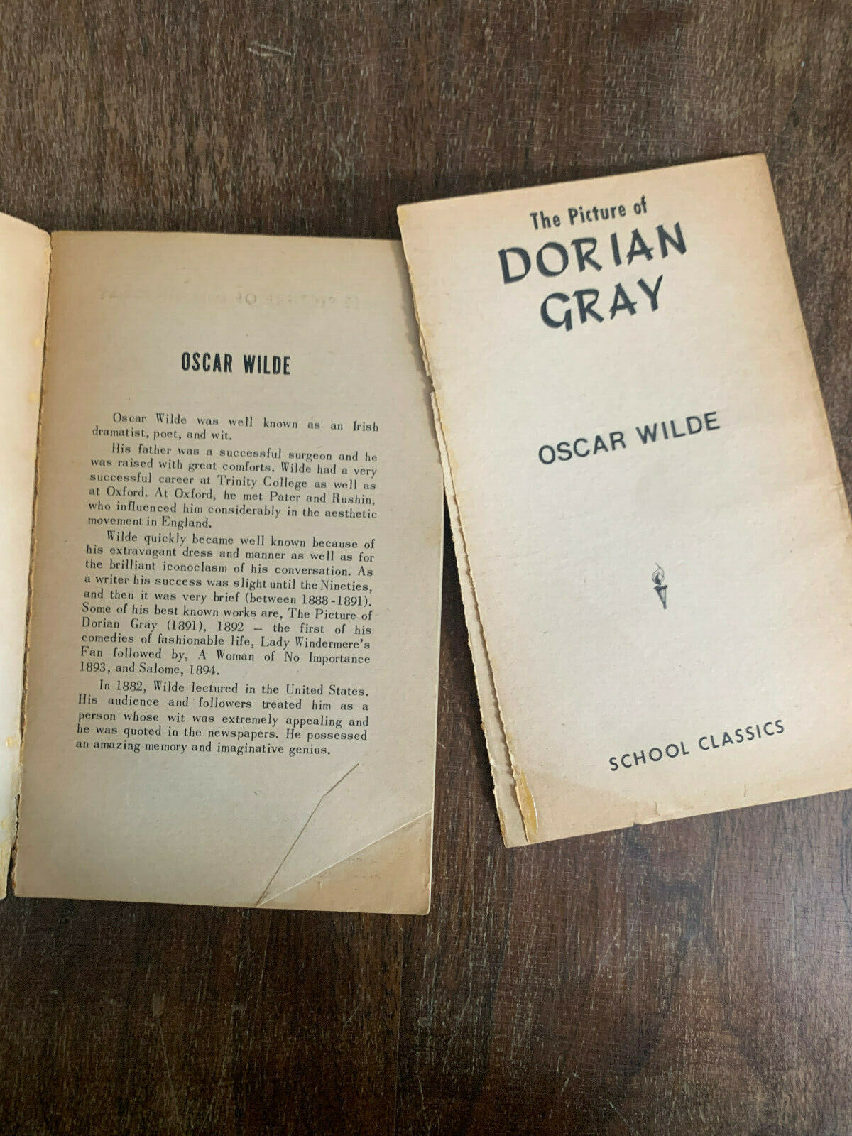 The Picture of Dorian Gray by Oscar Wilde, School Classics Series 1965 PB (4A)