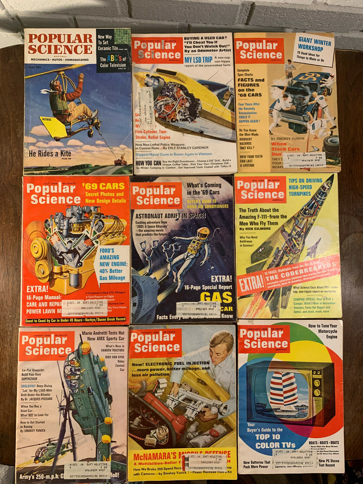 Popular Science Magazine Lot of 46 Issues, 1943-1970s