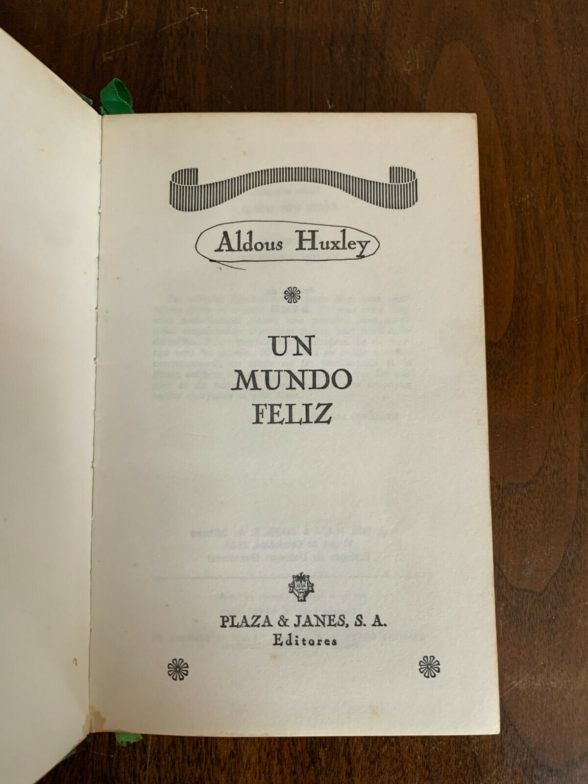 Un Mundo Feliz / Brave New World, Aldous Huxley [1972 · Espanol]