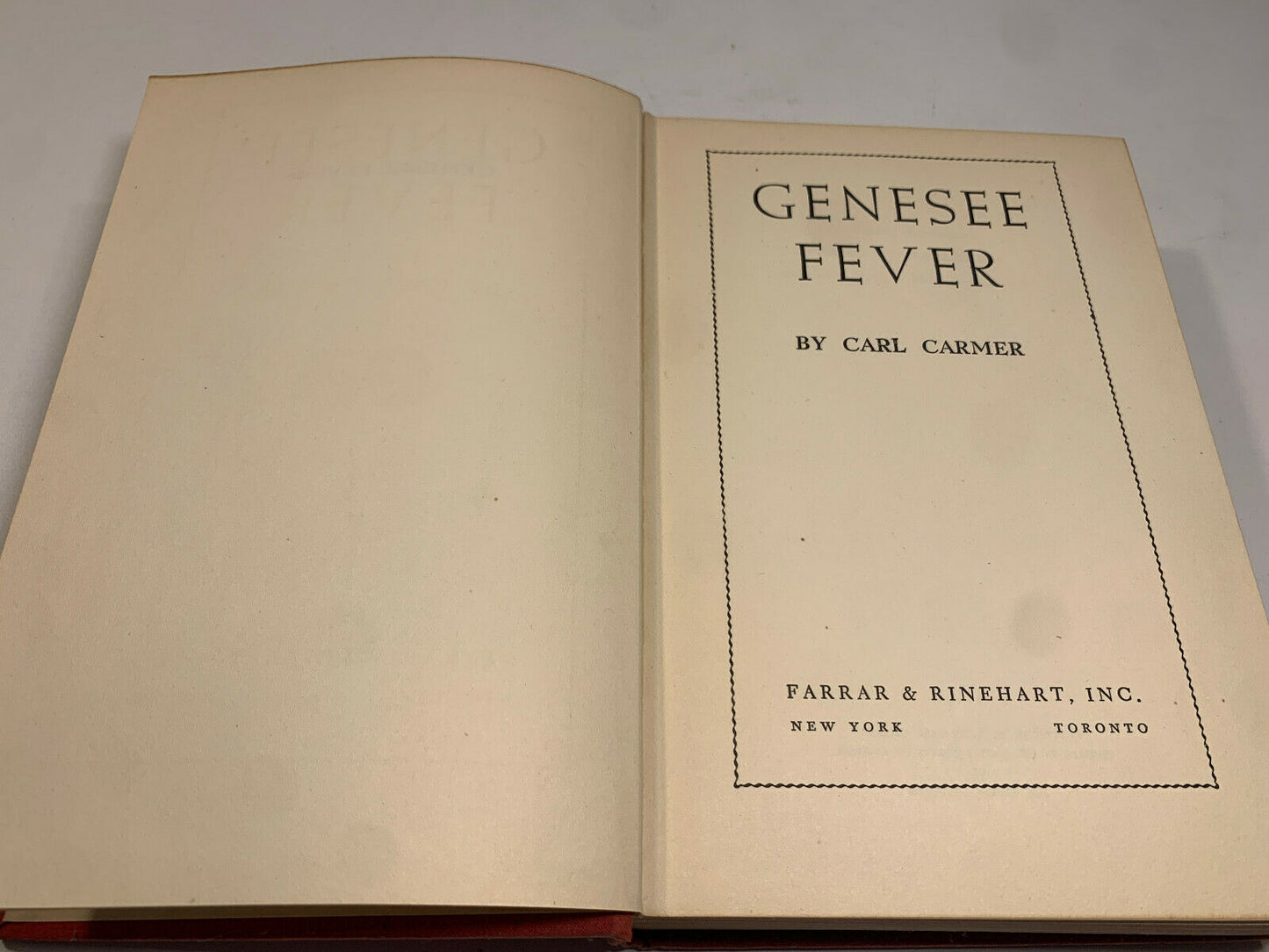 Genesee Fever by Carl Carmer