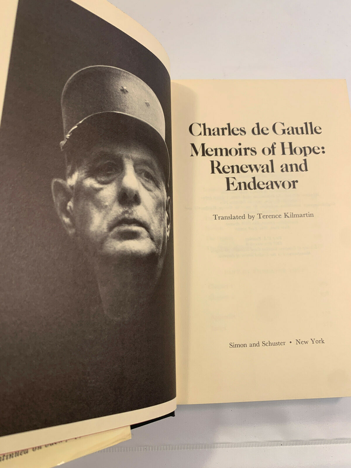 Charles de Gaulle Memoirs of Hope: Renewal and Endeavor