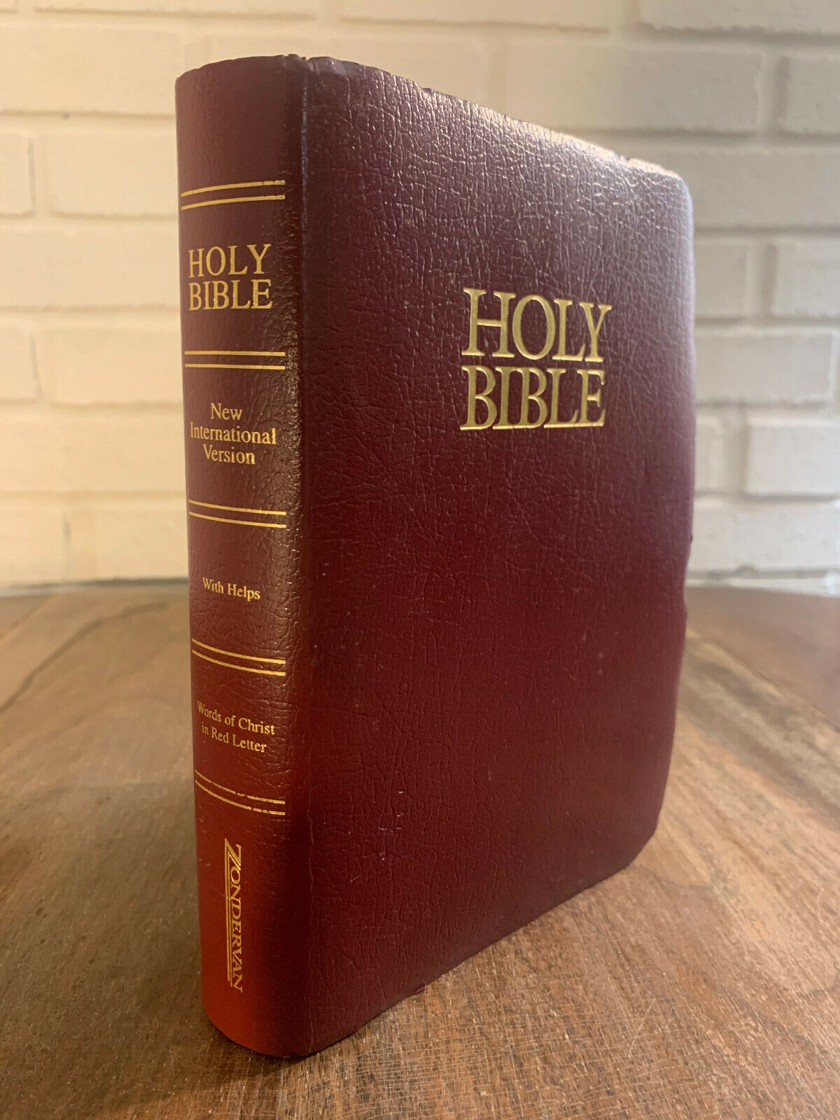 THE HOLY BIBLE NIV New International Version Standard Print Leather Cover NEW,A4