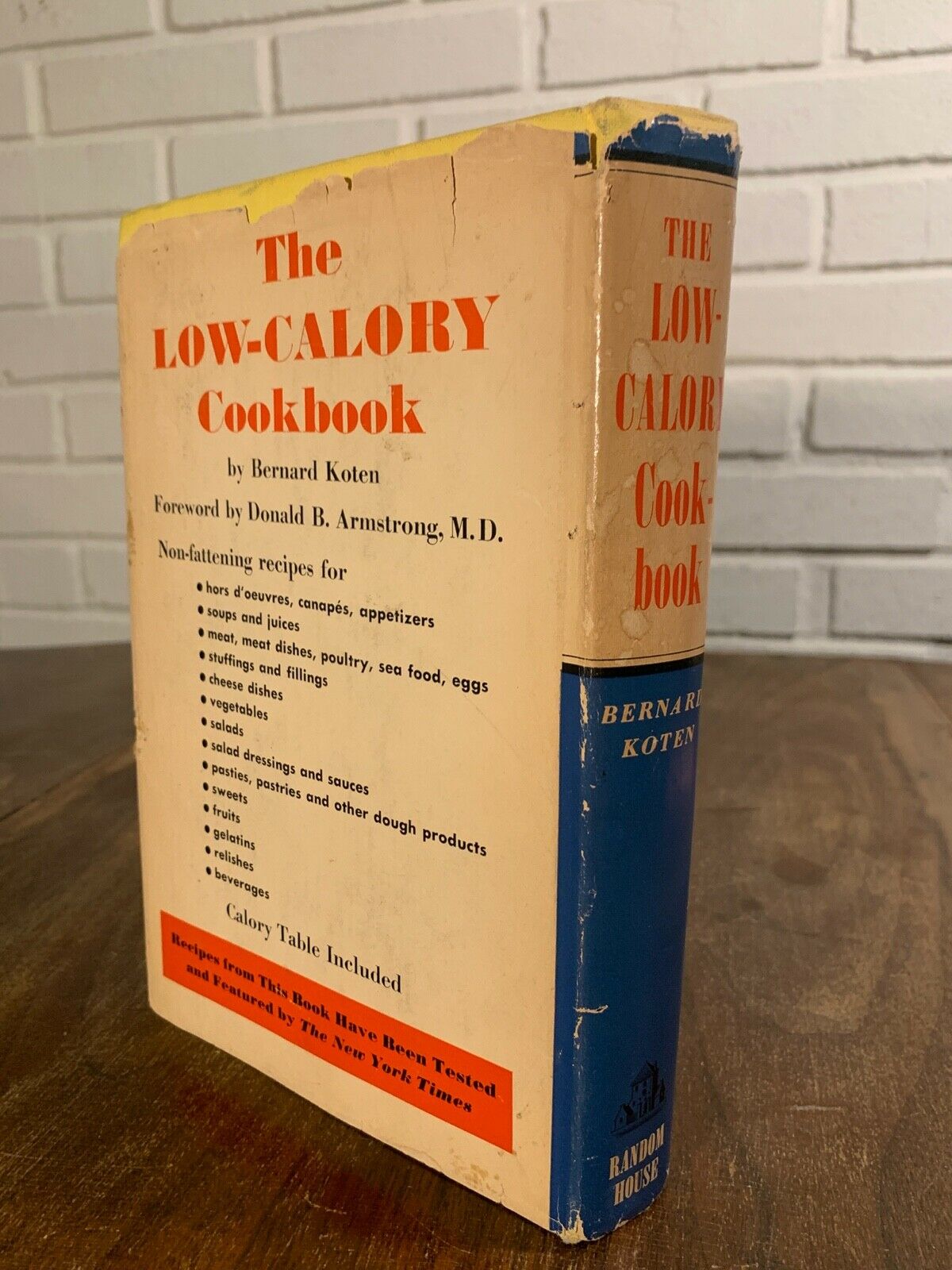 The Low Calory Cookbook by Bernard Koten, 2nd Printing (1951) 2B