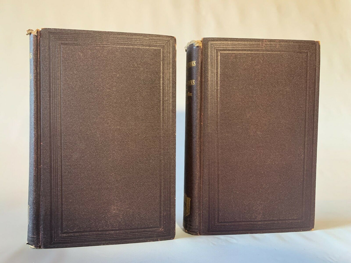 John Stuart Mill Vol. I & III: Dissertations & Discussions Essays Hardcover 1865