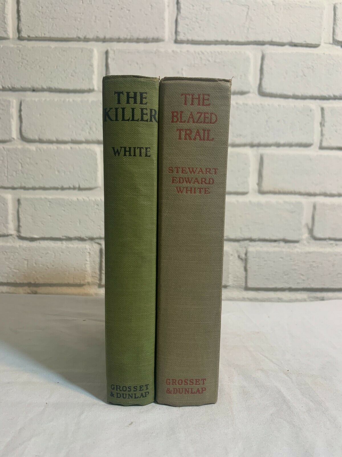 Stewart Edward White 2 Book Lot, The Killer & The Blazed Trail C2