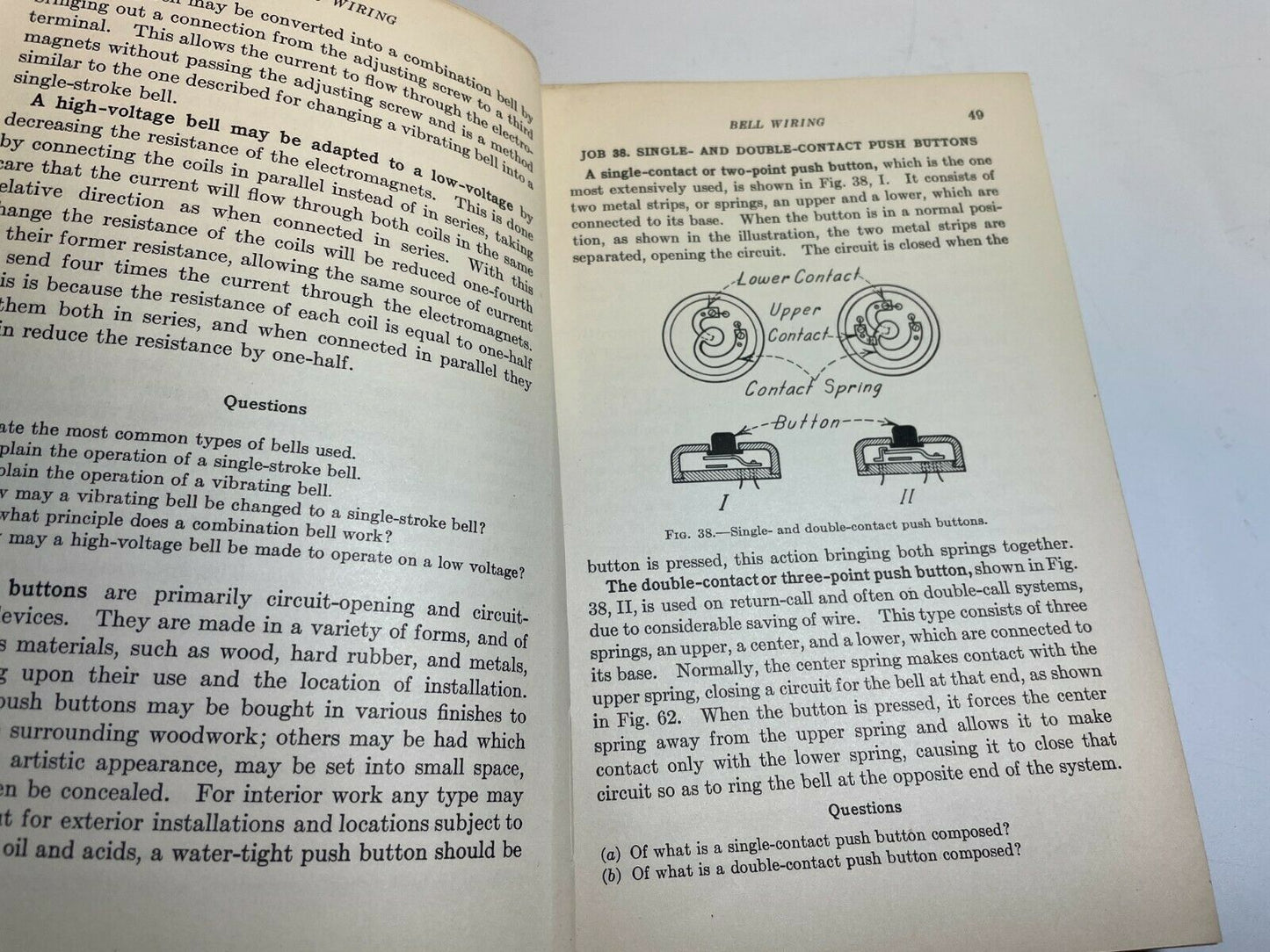 Electric Wiring, Albert Schuhler, 1930, 2nd ed, 2nd impression HC ex libris (B3)