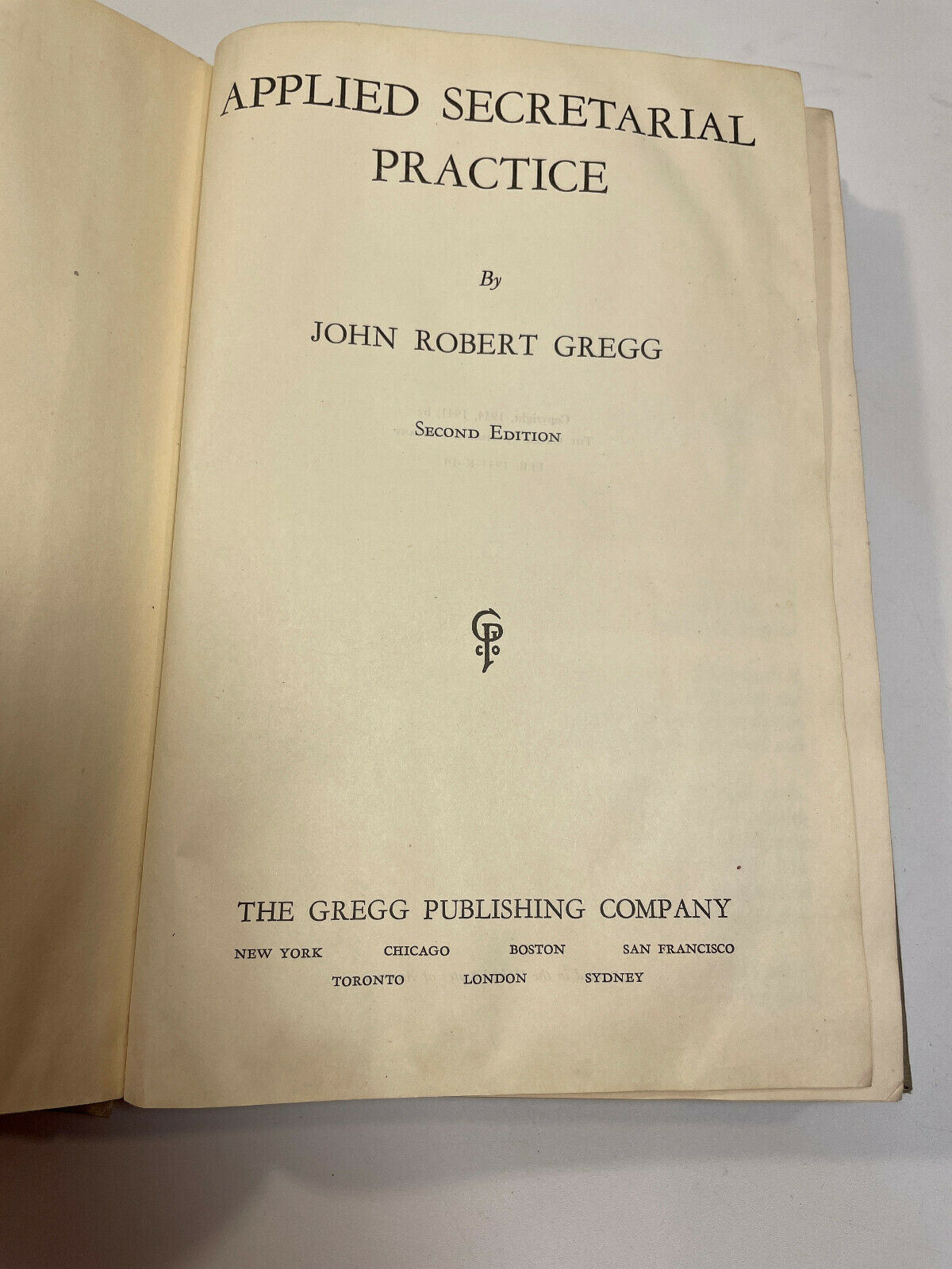 Applied Secretarial Practice Second Edition by John Robert Gregg