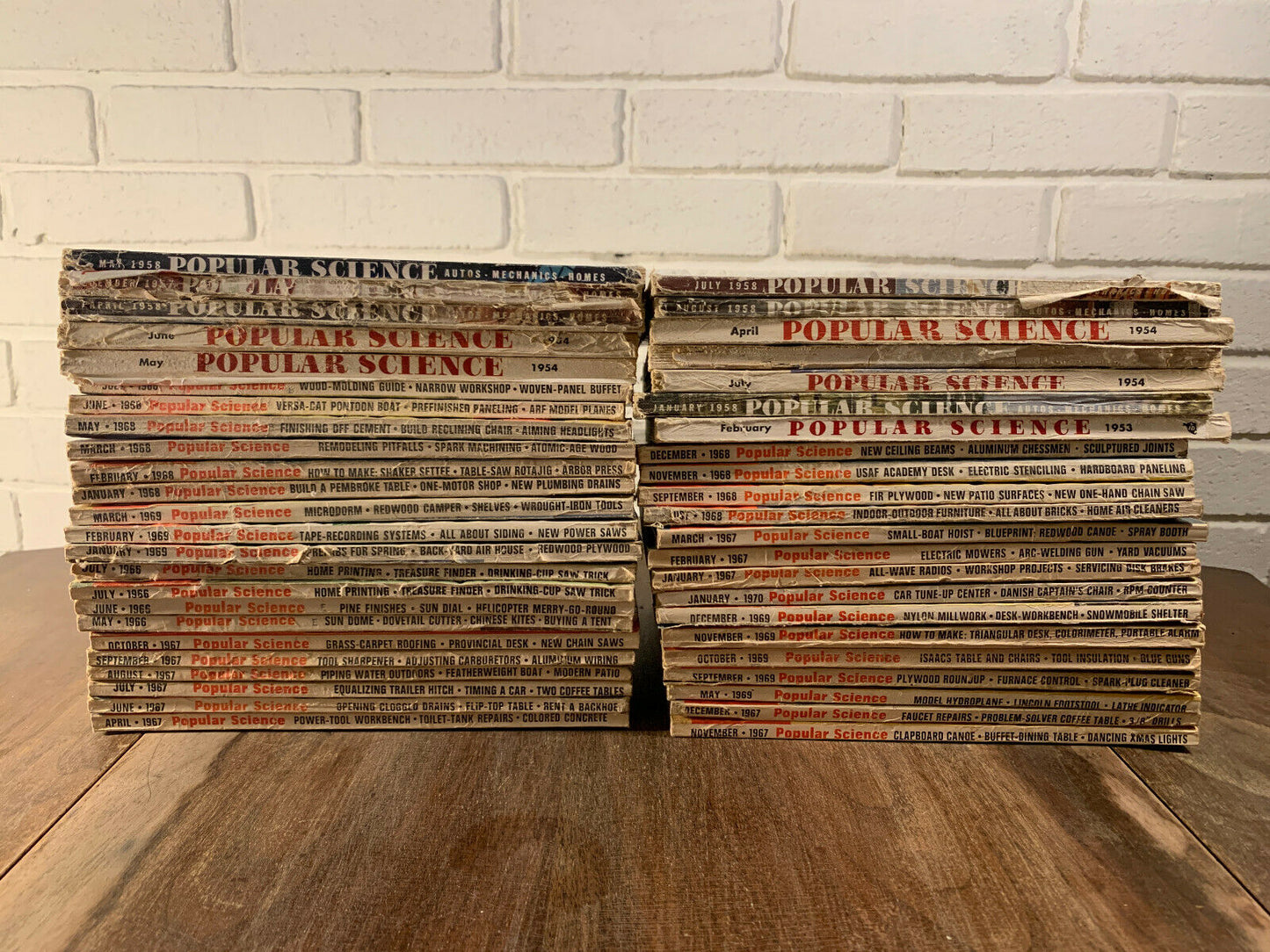 Popular Science Magazine Lot of 46 Issues, 1943-1970s