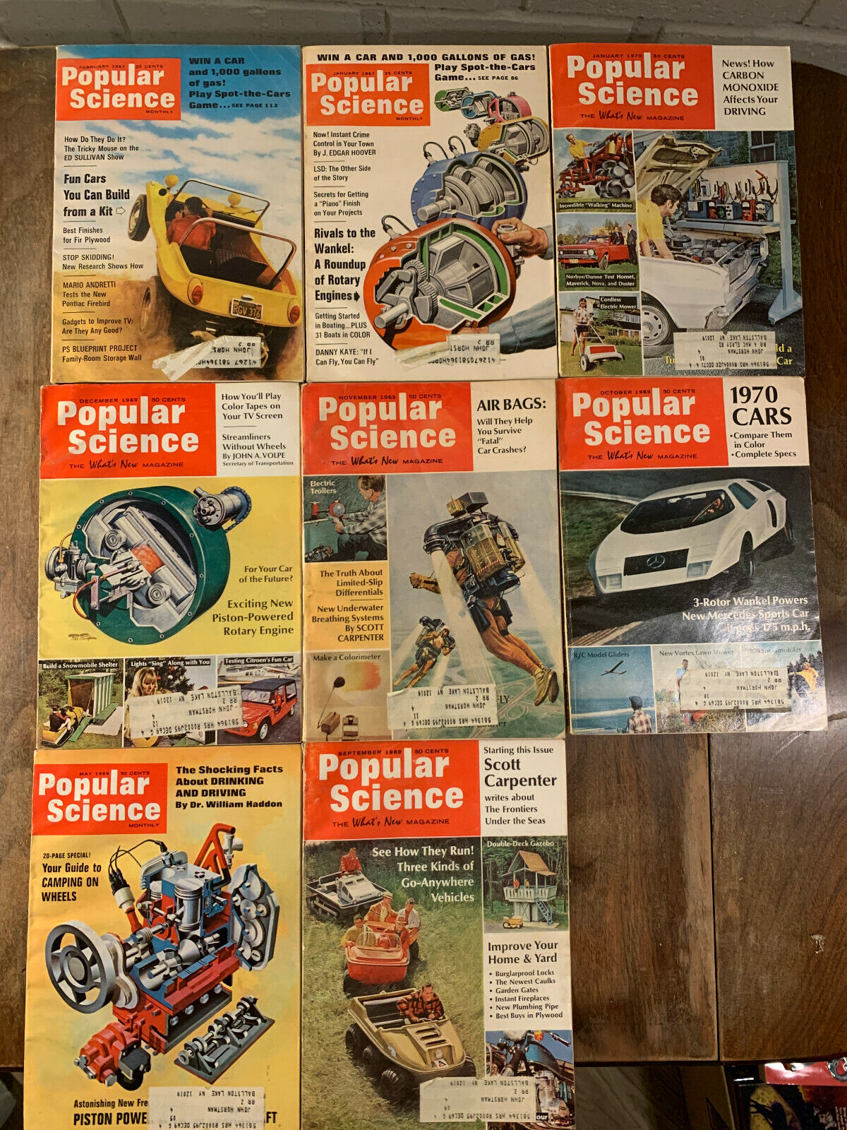 Popular Science Magazine Lot of 46 Issues, 1943-1970s