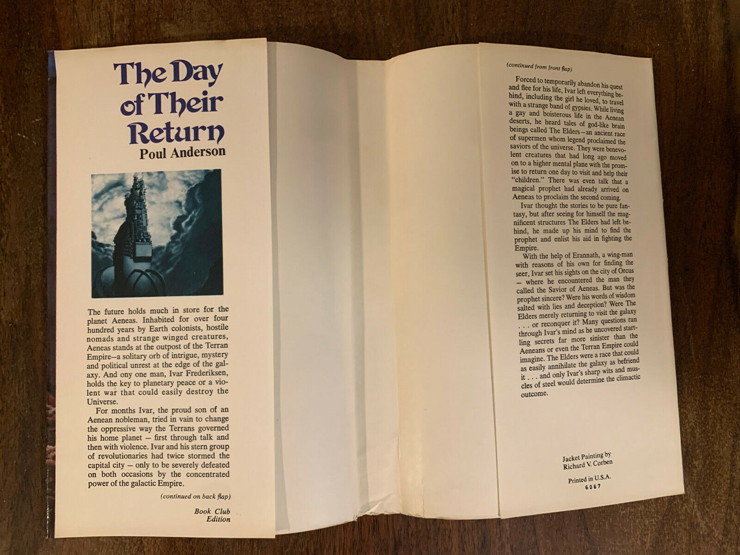 The Day of the Their Return by Poul Anderson 1973 BCE Hardcover
