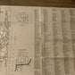 Vintage 1957-58 Map of Dutchess County NY large fold-out 34x40 inches streets