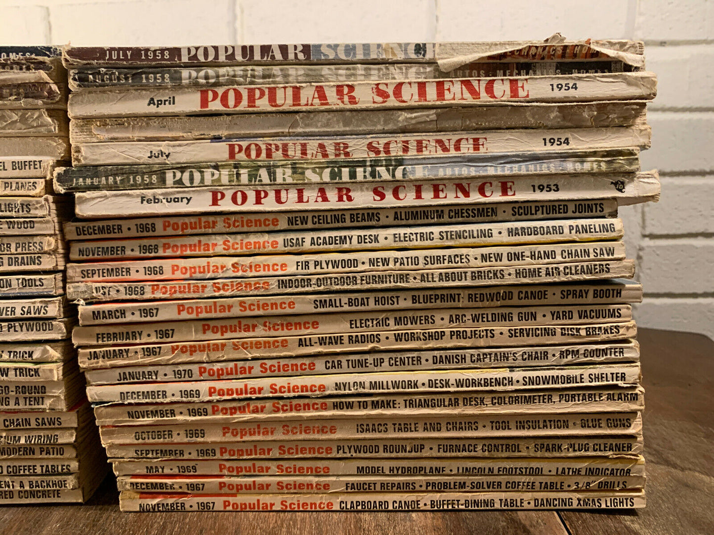 Popular Science Magazine Lot of 46 Issues, 1943-1970s