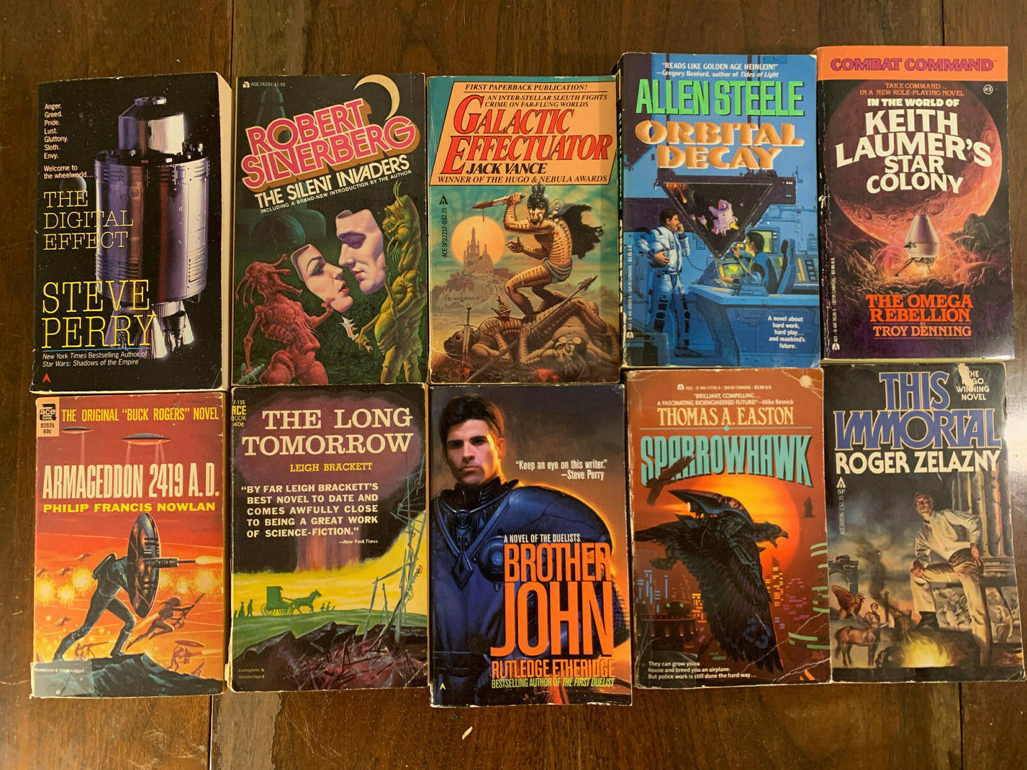 Vintage ACE Science Fiction Paperback Lot of 59 Books