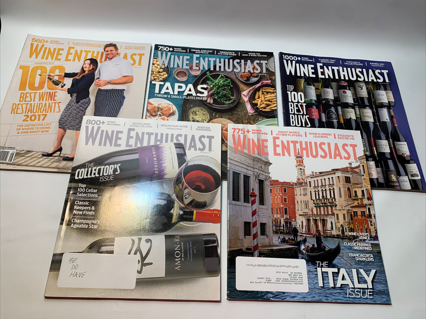 Wine Enthusiast Magazines [2014 - 8 Issues]