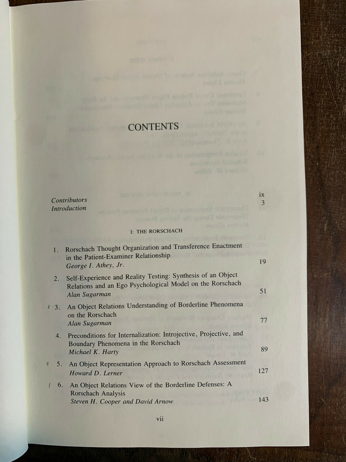 Assessing Object Relations Phenomena, Edited By Morton Kissen (Z1)
