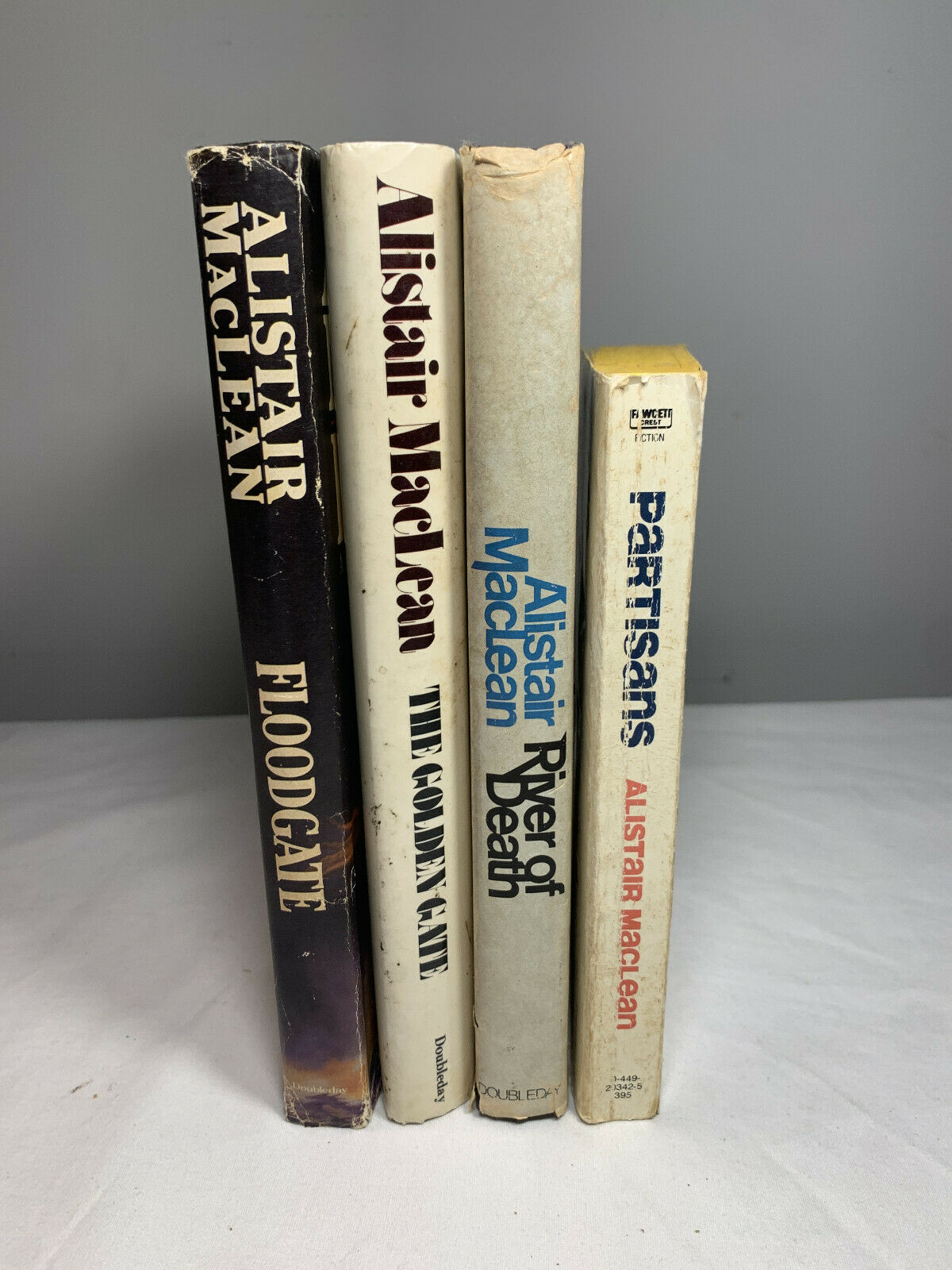 Lot of 3 Alistair MacLean Hardcover Books Floodgate, Golden Gate, River of Death