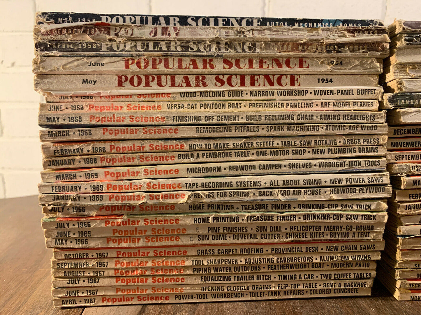 Popular Science Magazine Lot of 46 Issues, 1943-1970s