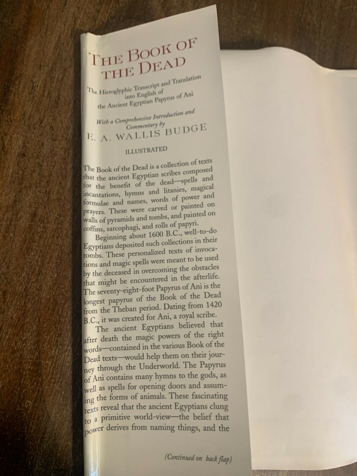 The Book of the Dead, Intro by E. A. Wallace Budge, (1999) HS9
