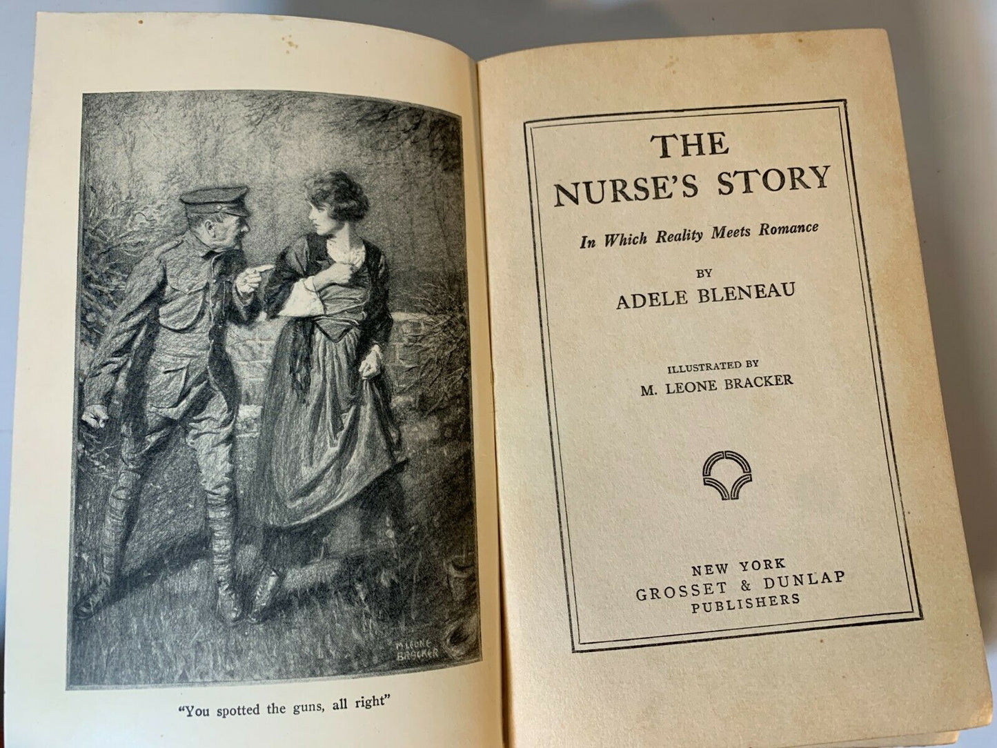 The Nurse's Story, in Which Reality Meets Romance, Adele Bleneau (1915), HC - C3
