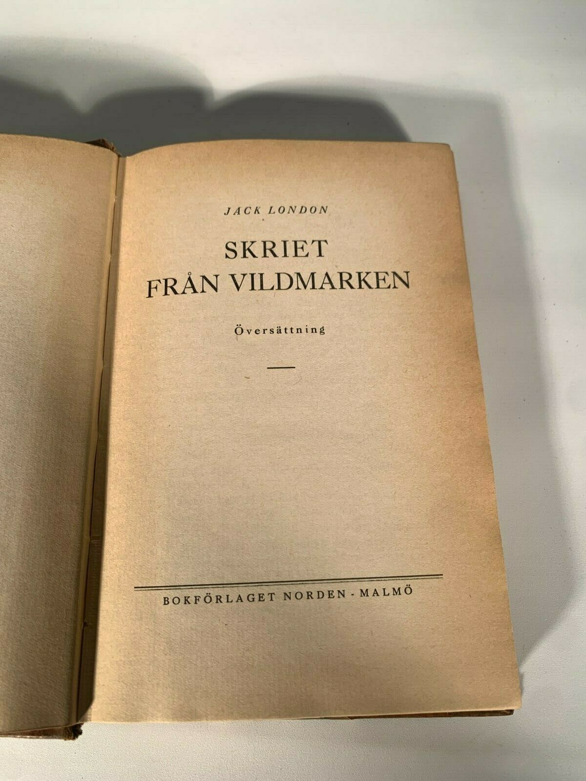 Jack London Skriet Fran Vildmarken Noveller Oversattning 1934