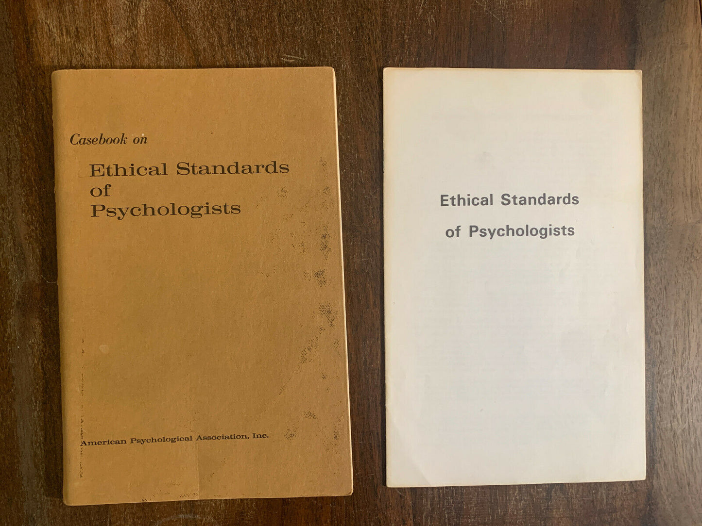 Casebook on Ethical Standards of Psychologists (Amer Psych Assn, 1974) PB (Z2)