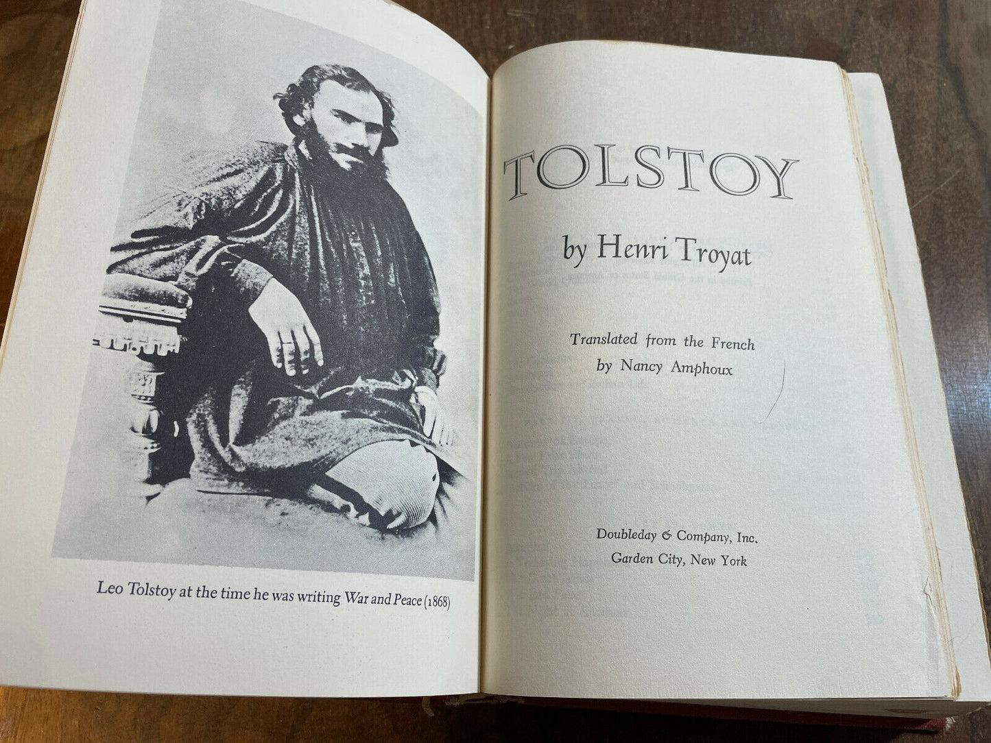 Tolstoy by Henri Troyat, Book Club Edition (1967)