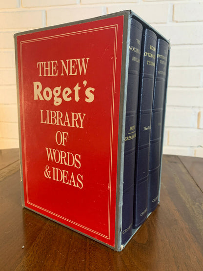The New Rogets Library of Words and Ideas 3vol with original slipcase cover. C10
