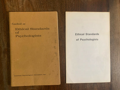 Casebook on Ethical Standards of Psychologists (Amer Psych Assn, 1974) PB (Z2)