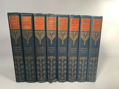 Richard Harding Davis 8 Volume Set 1903 Antique Hardcover