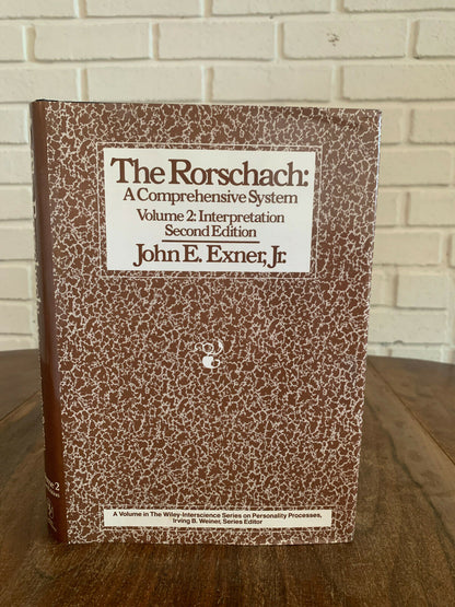 The Rorschach  A Comprehensive System  Vol  2  Interpretation  2nd Ed (Z1)