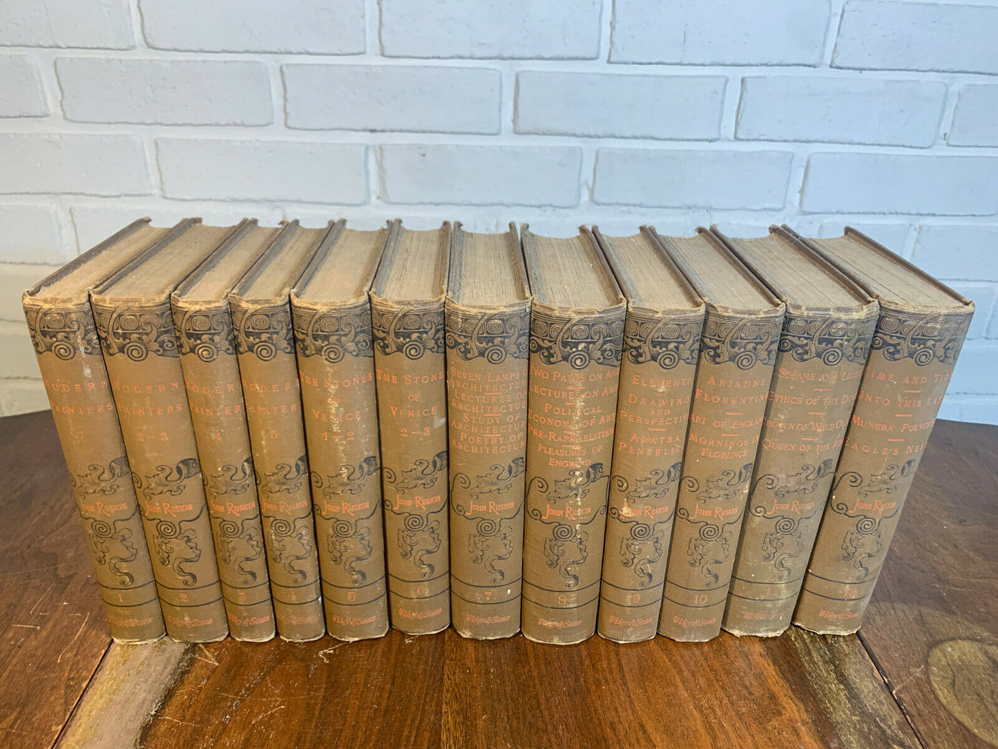 Works of John Ruskin: Popular Edition, 12 Volumes 1887 (C10)