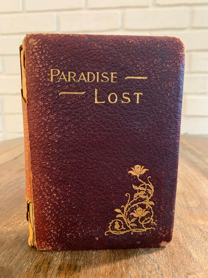 Paradise Lost John Milton Leather Hardcover Gilded Pages 1907 (C4)