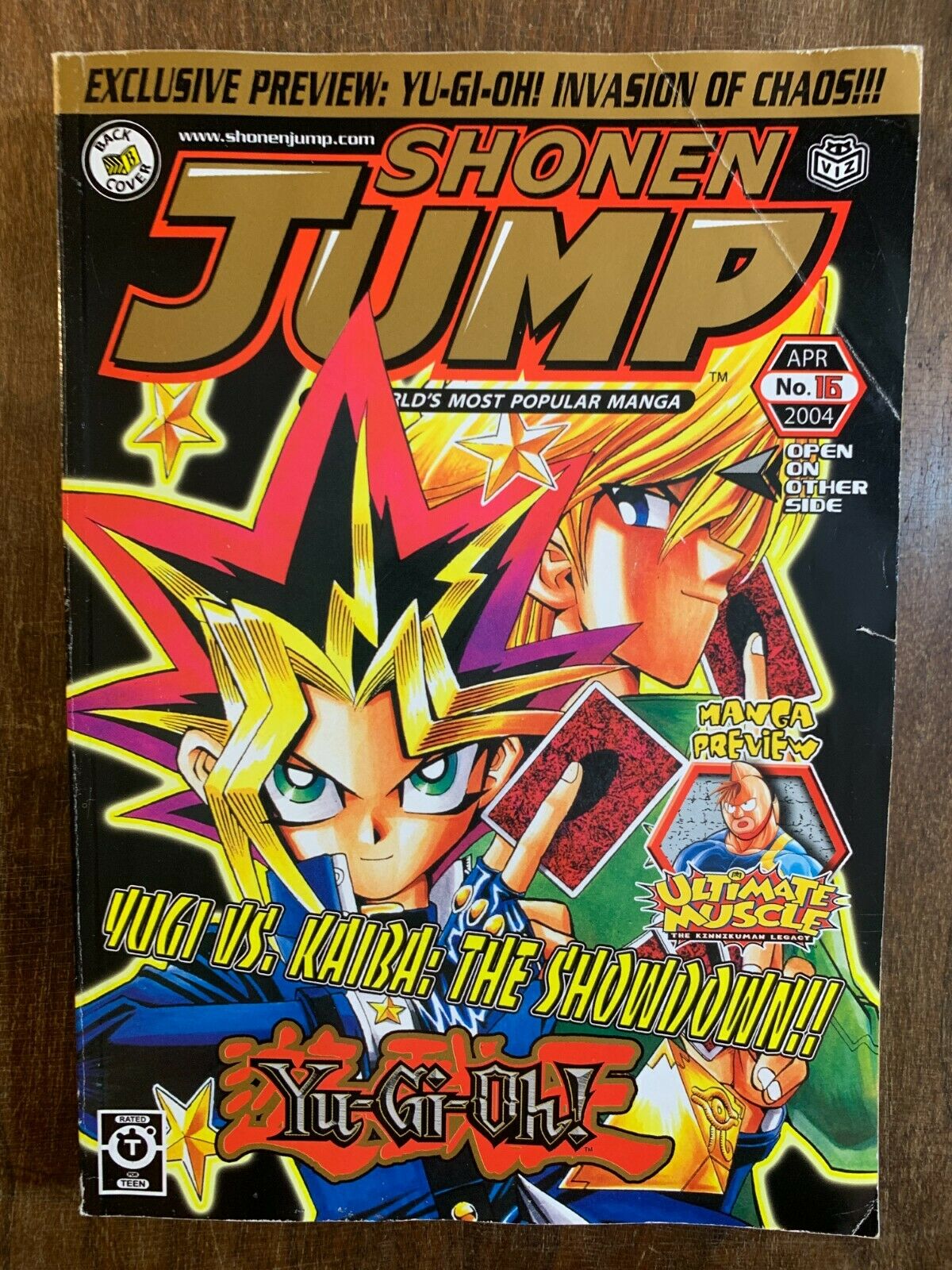 Shonen Jump April 2004,Vol 2, Num. 16, Yu-Gi-Oh, Yugi Vs Kaiba: The Showdown