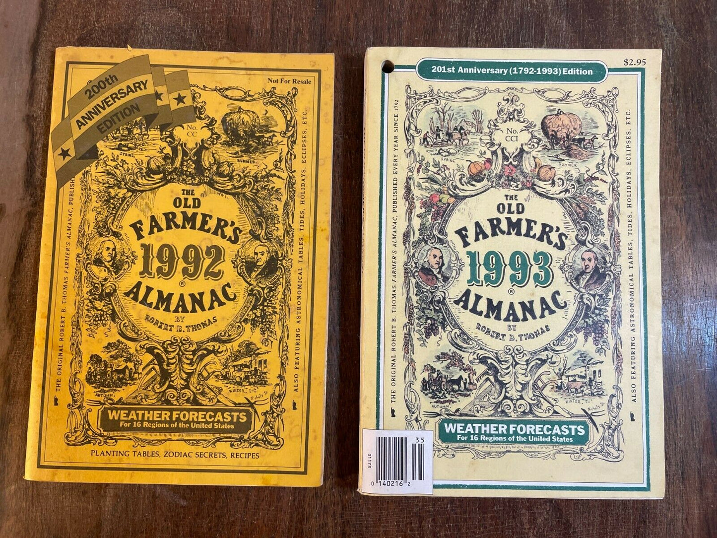 The Old Farmer's Almanac 1992 200th Anniversary Ed., 1993, 1997, Robert Thomas