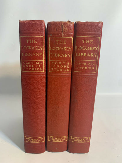 The Lock & Key Library edited by Julian Hawthorne, 3 Volume Book Set, 1909