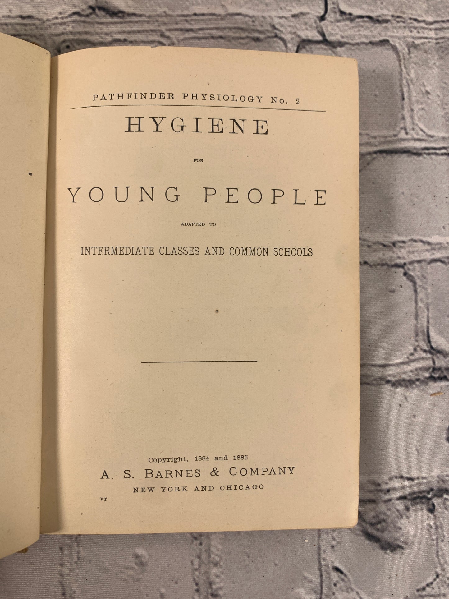 Pathfinder Physiology No 2 Hygiene for Young People [1885]