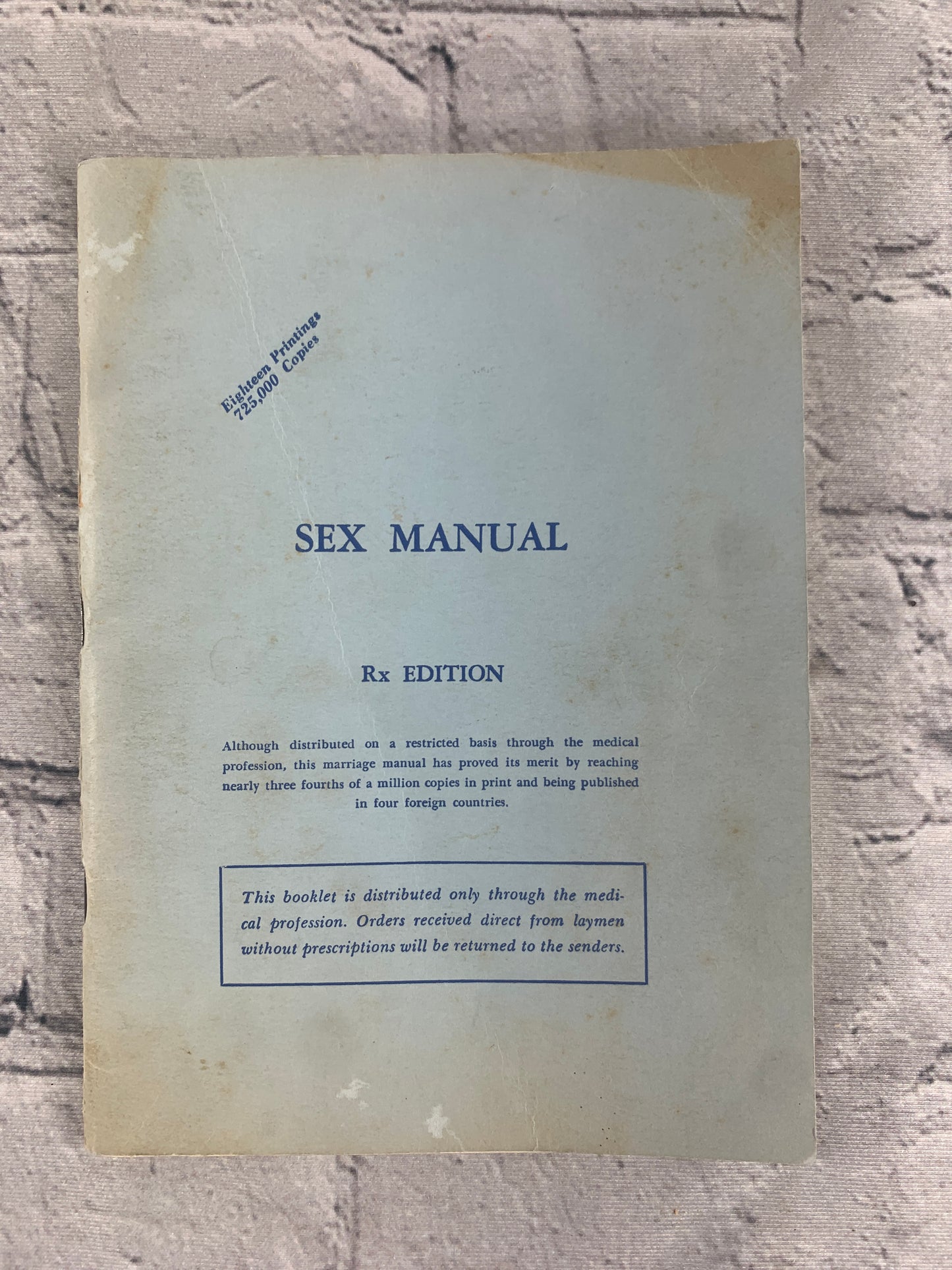 Sex Manual for Those Married or About to be by Kelly [Rx Edition · 1956]