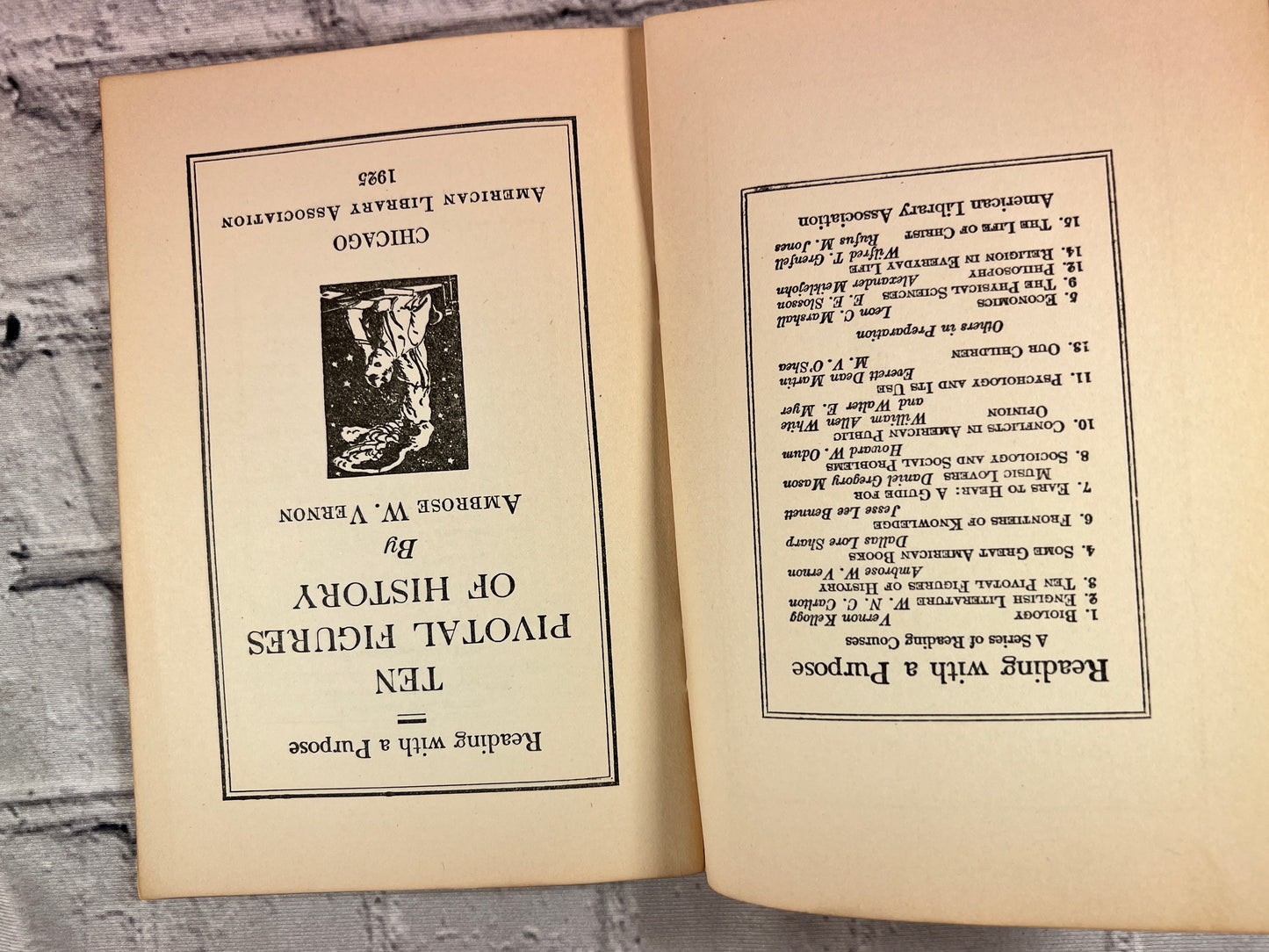 Reading With A Purpose [20 Book Lot · American Library Association · 19205-1927]