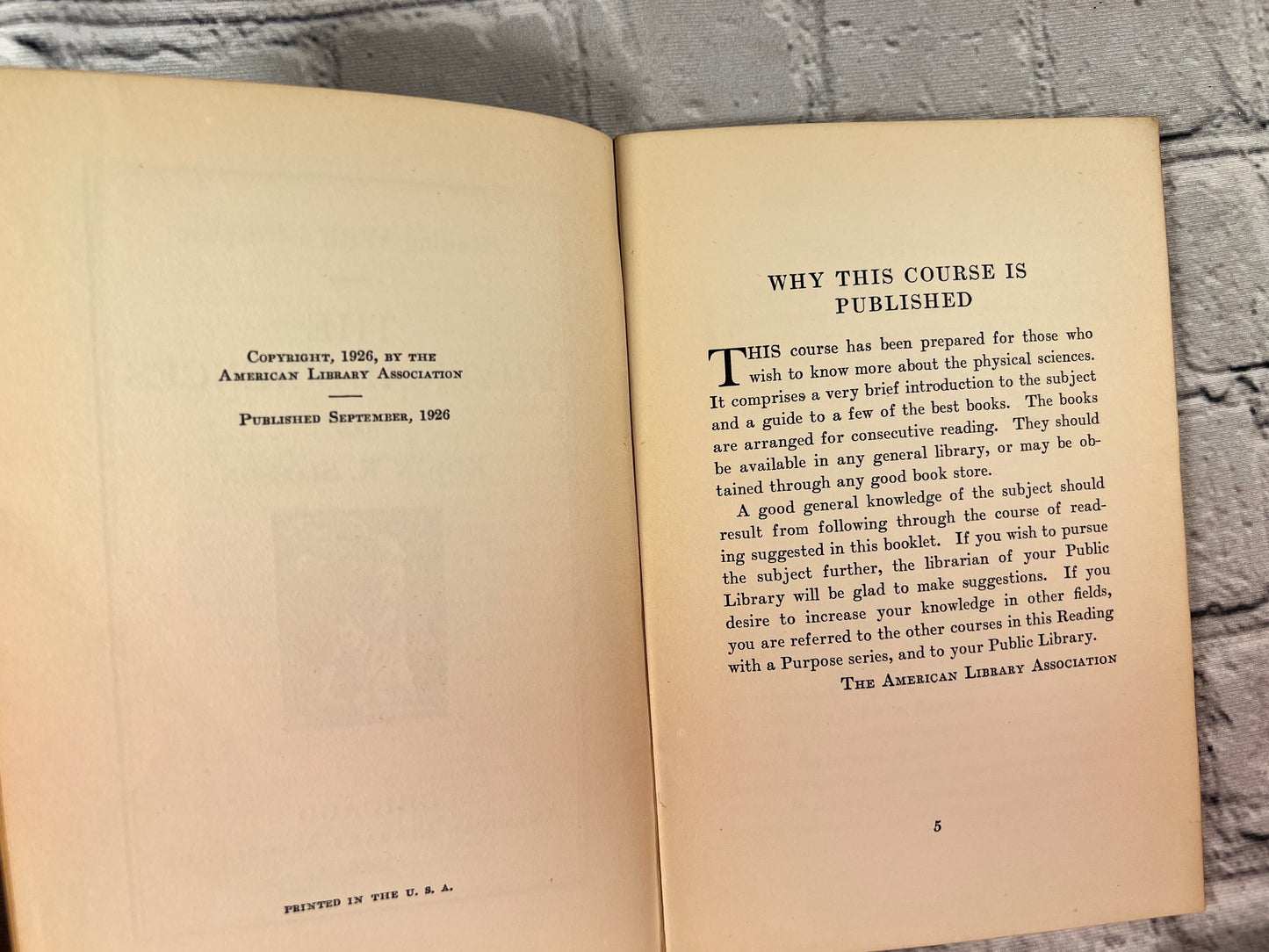 Reading With A Purpose [20 Book Lot · American Library Association · 19205-1927]