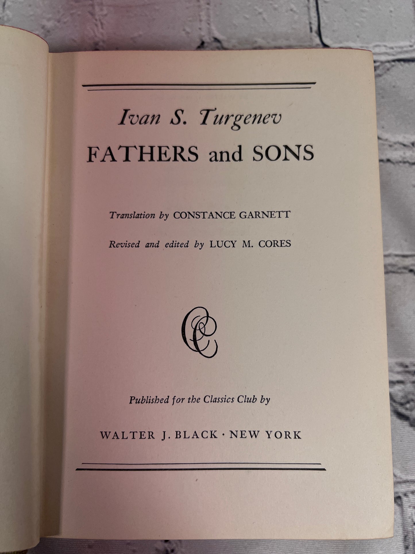 Fathers and Sons by Ivan S. Turgenev [1942 · Classics Club]