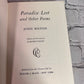 Paradise Lost and Other Poems by John Milton [1943 · Classics Club]