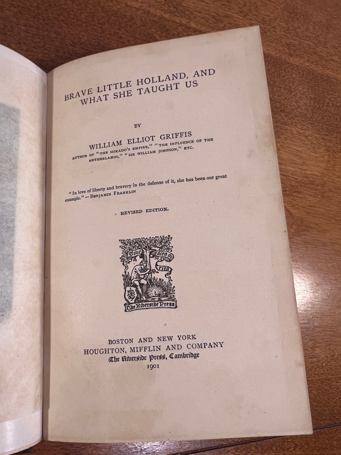 Brave Little Holland and What She Taught Us by William E. Griffis 1901