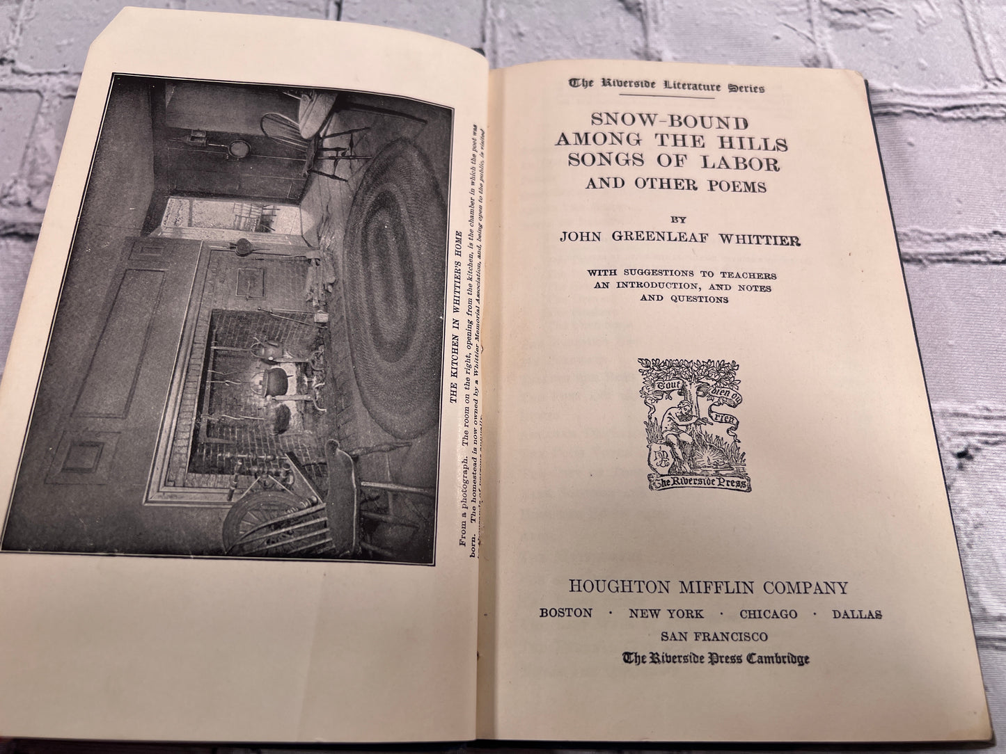 Snow-Bound Among the Hills: Songs of Labor and Other Poems by John Whittier [1916]