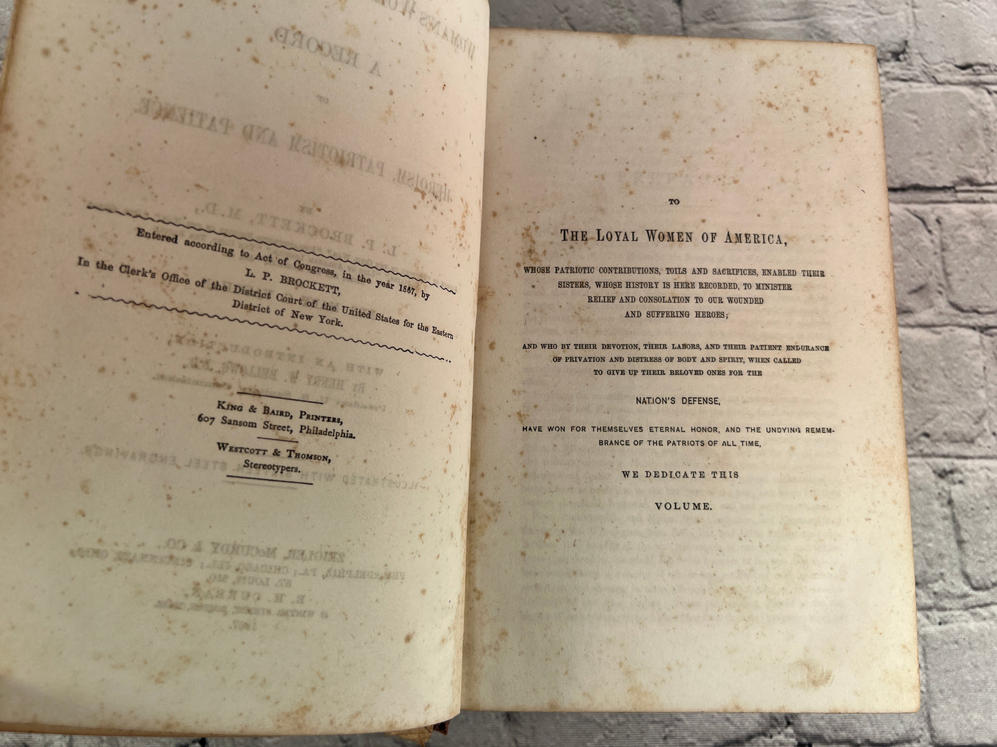 Woman's Work in the Civil War, A Record by L.P. Brockett and Mary Vaughan [1867]