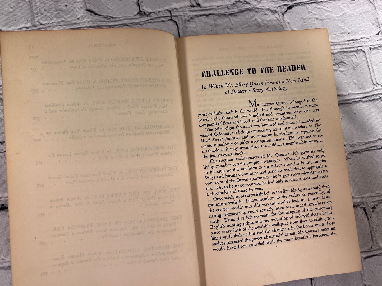 Ellery Queen's Challenge to the Reader: An Anthology [1940]