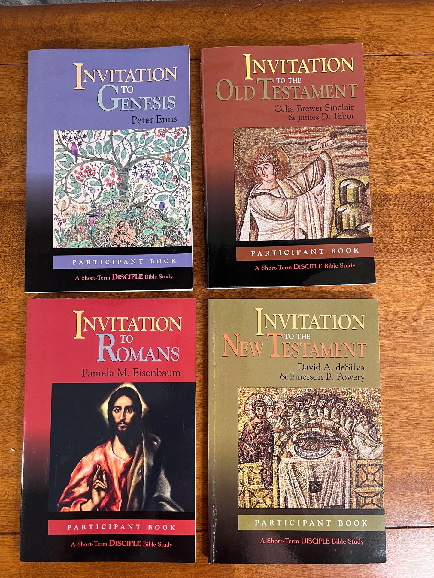 Invitation to Genesis, Old Testament, Romans: Participant Book: A Short-Term Disciple Bible Study lot of 4 Books