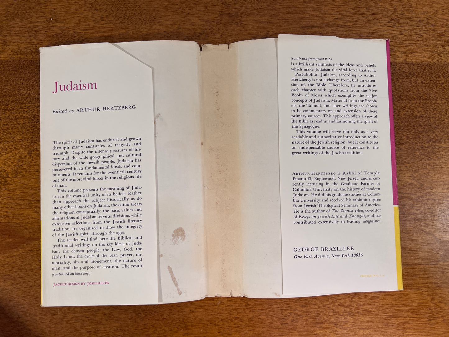 Great Religions of Modern Man, Judaism by Arthur Hertzberg, 1962
